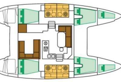 Charter Lagoon 400 S2 · EXCELLENT · from Ormos Panagias, Port Image layout
