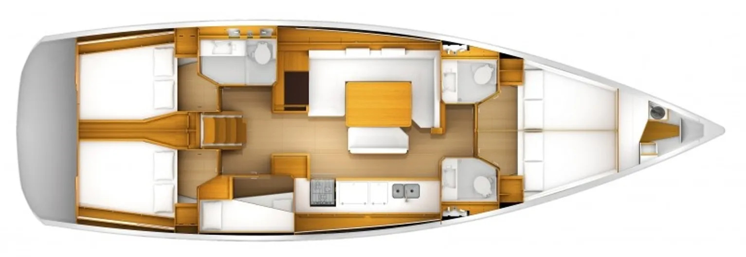 Ενοικίαση Sun Odyssey 519 (5+1 cabins) · MAYFLOWER · από Κέρκυρα, Μπενίτσες Marina Image layout