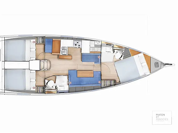 Ενοικίαση Sun Odyssey 410 · NASTAZIA · από Σκόπελος, Νέο Κλήμα Λιμένας Image layout