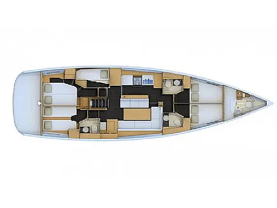 Ενοικίαση Jeanneau 54  · CELENA IV · από Κέρκυρα, Μπενίτσες Marina Image layout