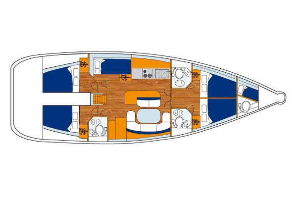 Ενοικίαση Cyclades 50.5 · COMFORT  · από Πειραιάς, D-Marin Μαρίνα Ζέας Image layout