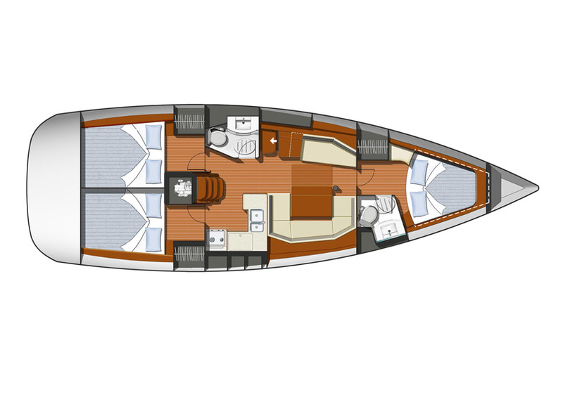 Charter Sun Odyssey 42i Performance · MILA · from Volos, Port Image layout