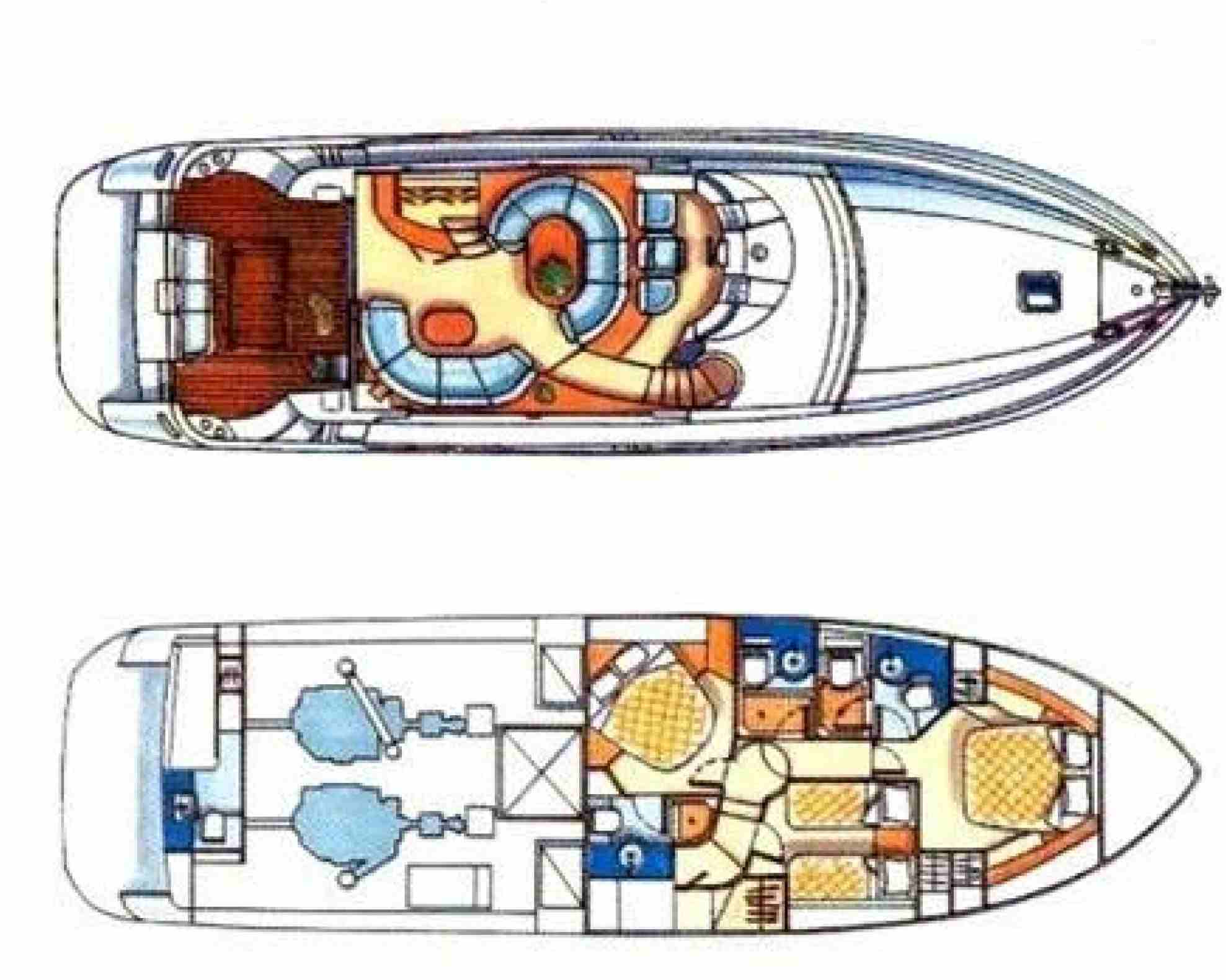 Azimut 58  Charter in Greece  Image layout